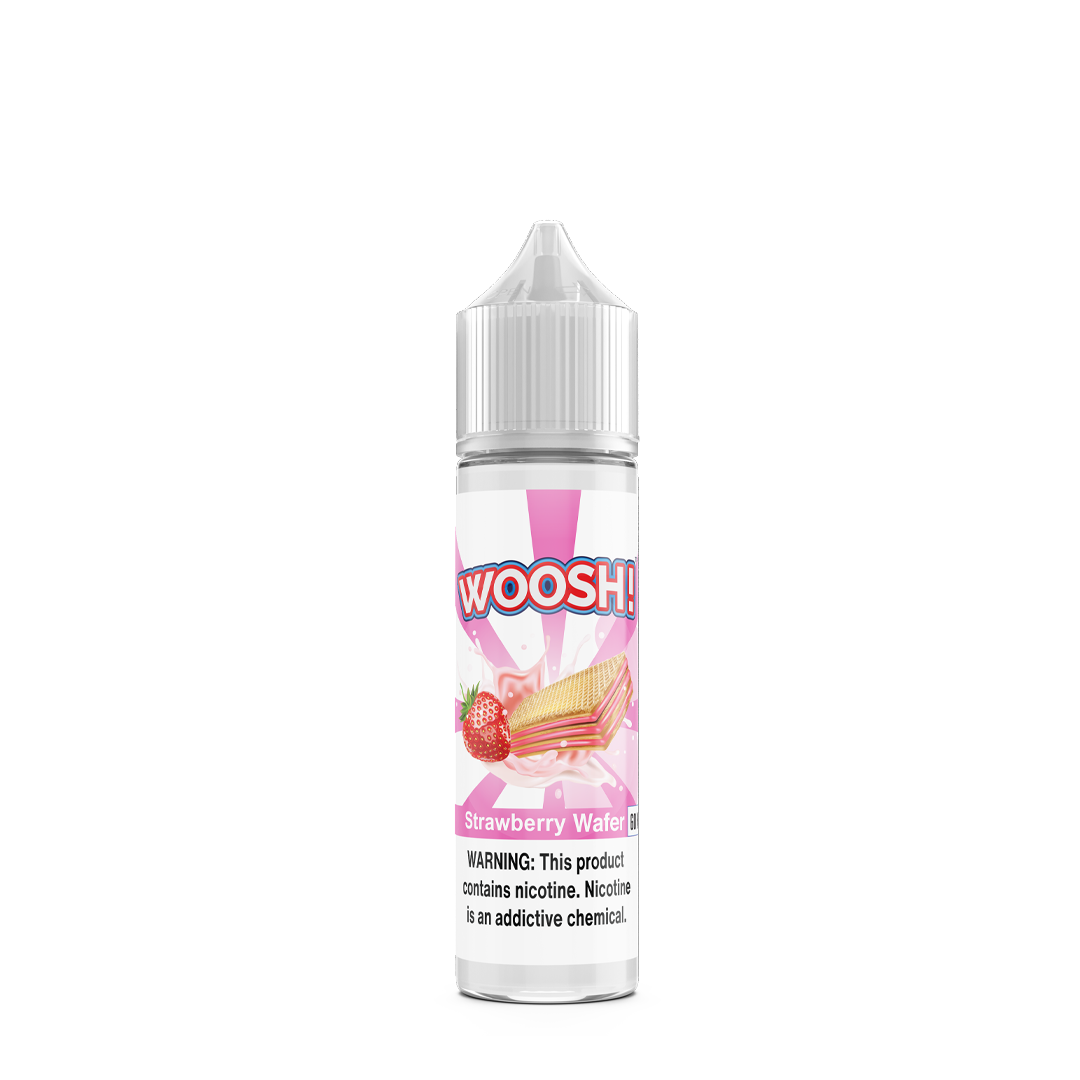 Woosh Strawberry Wafer - 60mL (Freebase)