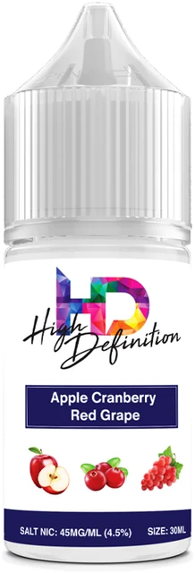 High Definition Apple Cranberry Grape 30mL salt nic e-liquid