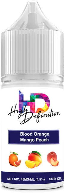 High Definition Blood Orange Mango Peach 30mL salt nic e-liquid