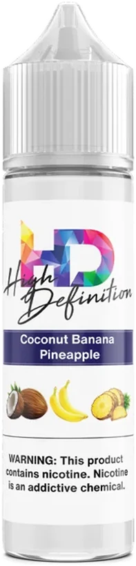 High Definition Coconut Banana Pineapple 60mL freebase e-liquid