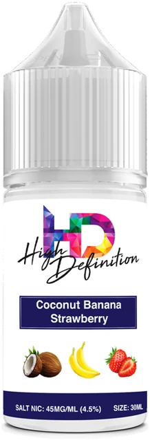 High Definition Coconut Banana Strawberry 30mL salt nic e-liquid