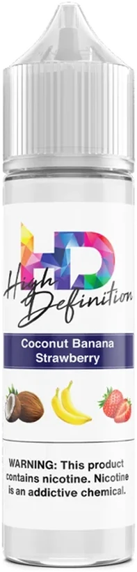 High Definition Coconut Banana Strawberry 60mL freebase e-liquid
