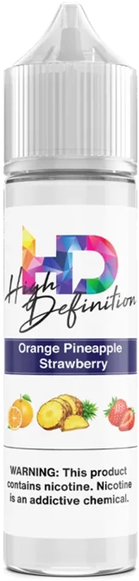 High Definition Orange Pineapple Strawberry 60mL freebase e-liquid