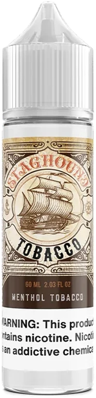 StagHound Menthol Tobacco 60mL freebase e-liquid